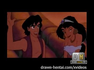 Aladdin xxx vídeo espectáculo - playa sexo vídeo con jazmín