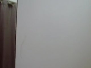 Quick bukkake with cum in mouth in changing room