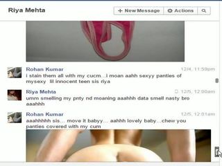 Indisk inte bror rohan fucks syster riya på facebook chatt